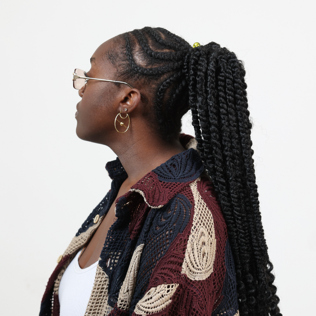 Gold Protozoa Earring (Not Handmade)