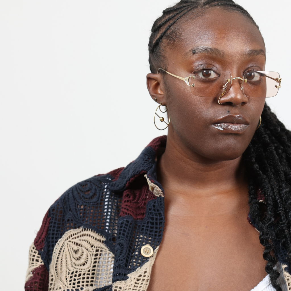 Gold Protozoa Earring (Not Handmade)