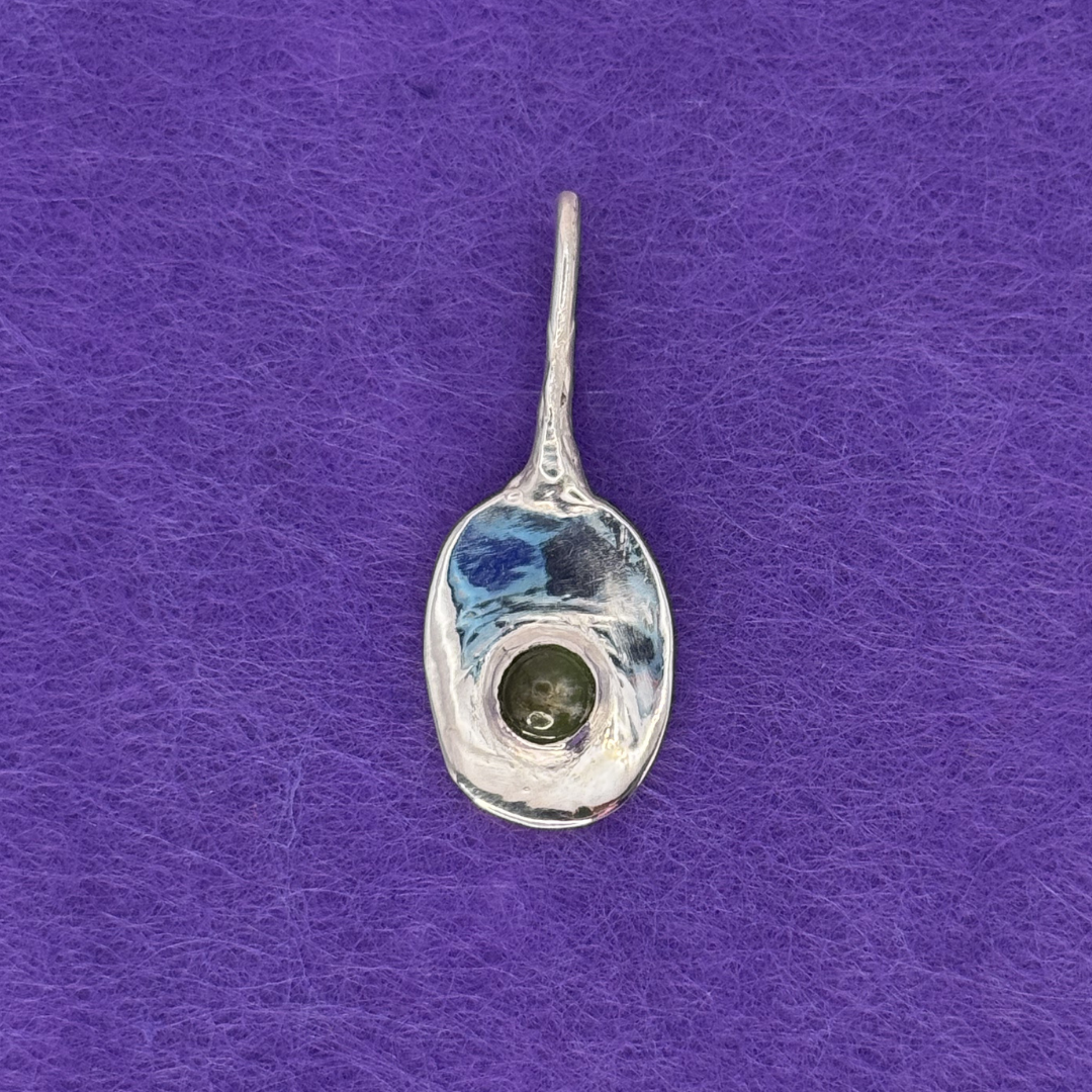 Droplet Pendant (Green Tourmaline)