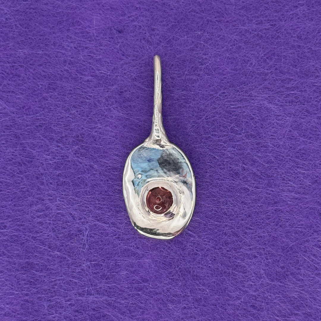 Droplet Pendant (Pink Tourmaline)