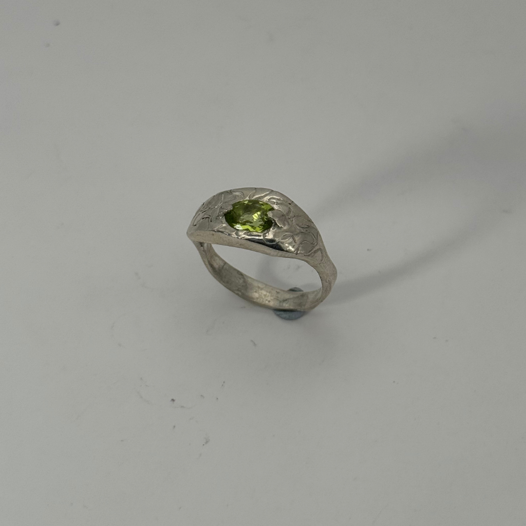 Carved, Whimsy Ring - Choose Your Gemstone