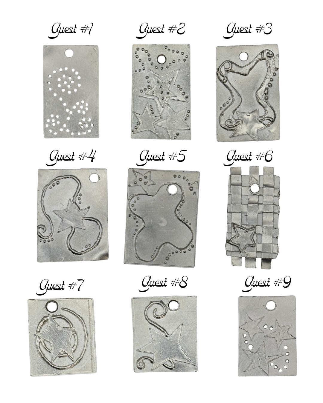 Houseguest Silver Keychains