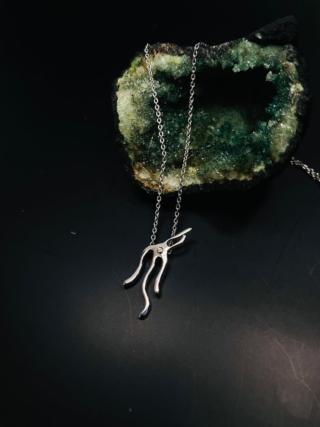 Silver Urchin Necklace (Not Handmade)