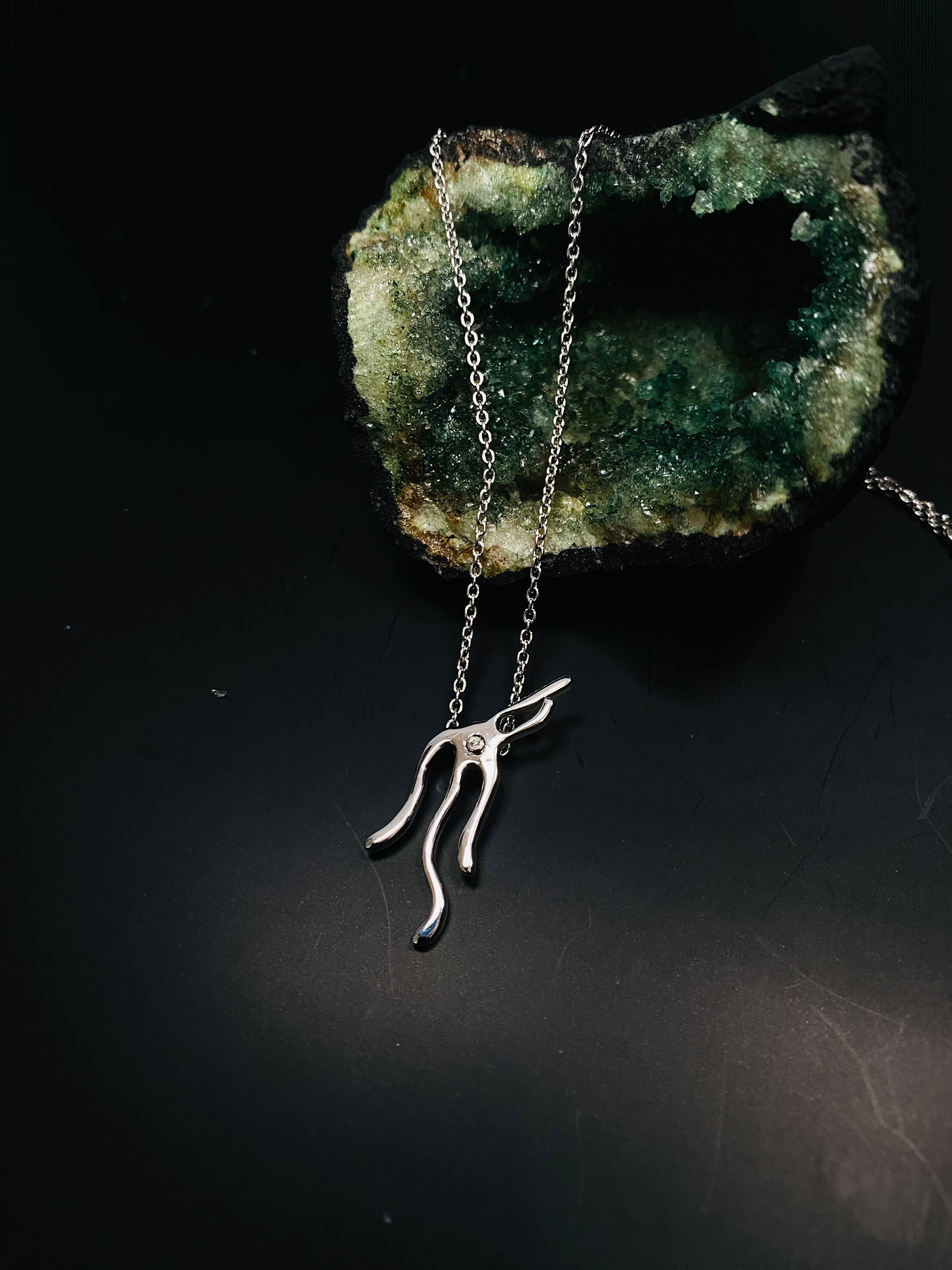 Silver Urchin Necklace (Not Handmade)