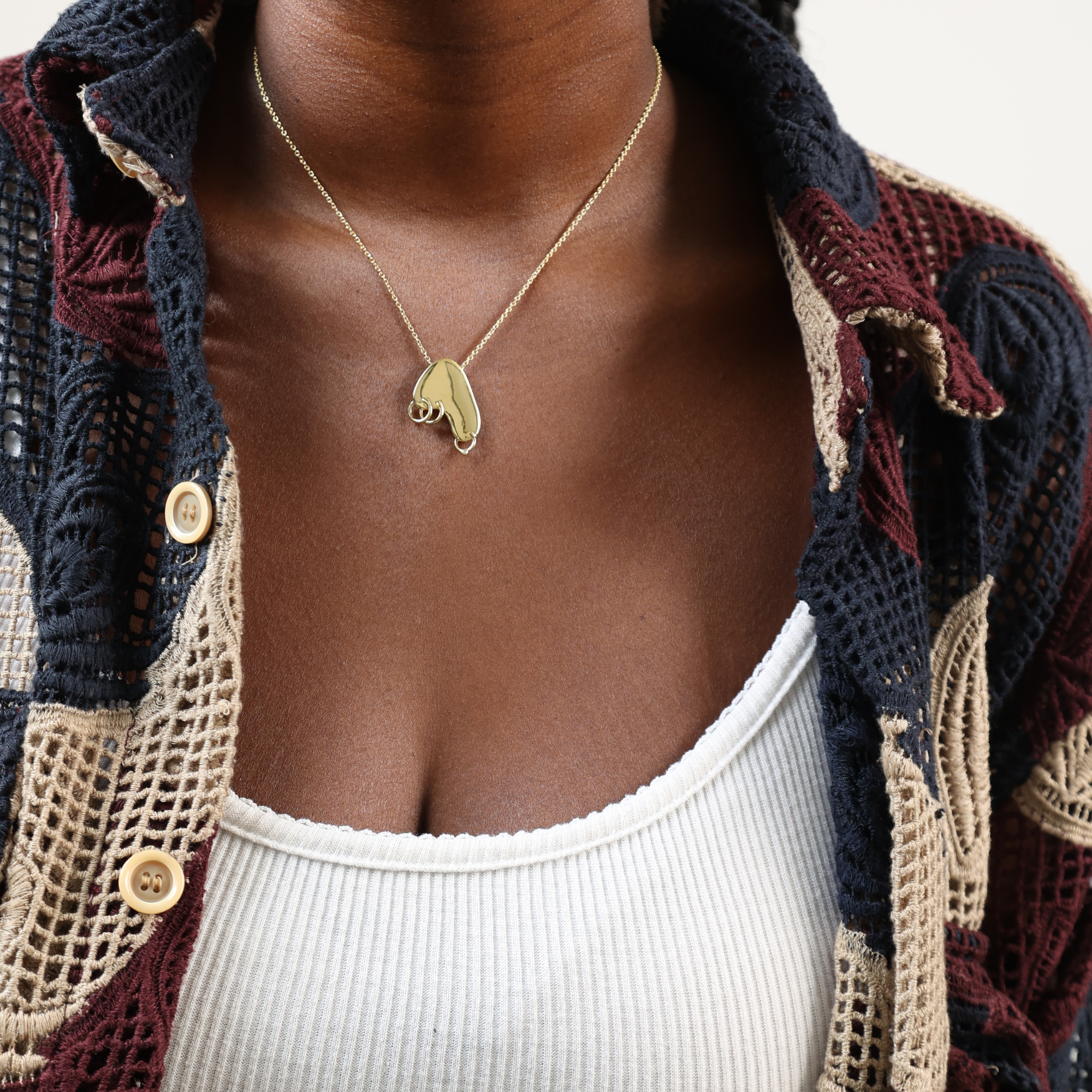 Gold Nudi Necklace (Not Handmade)