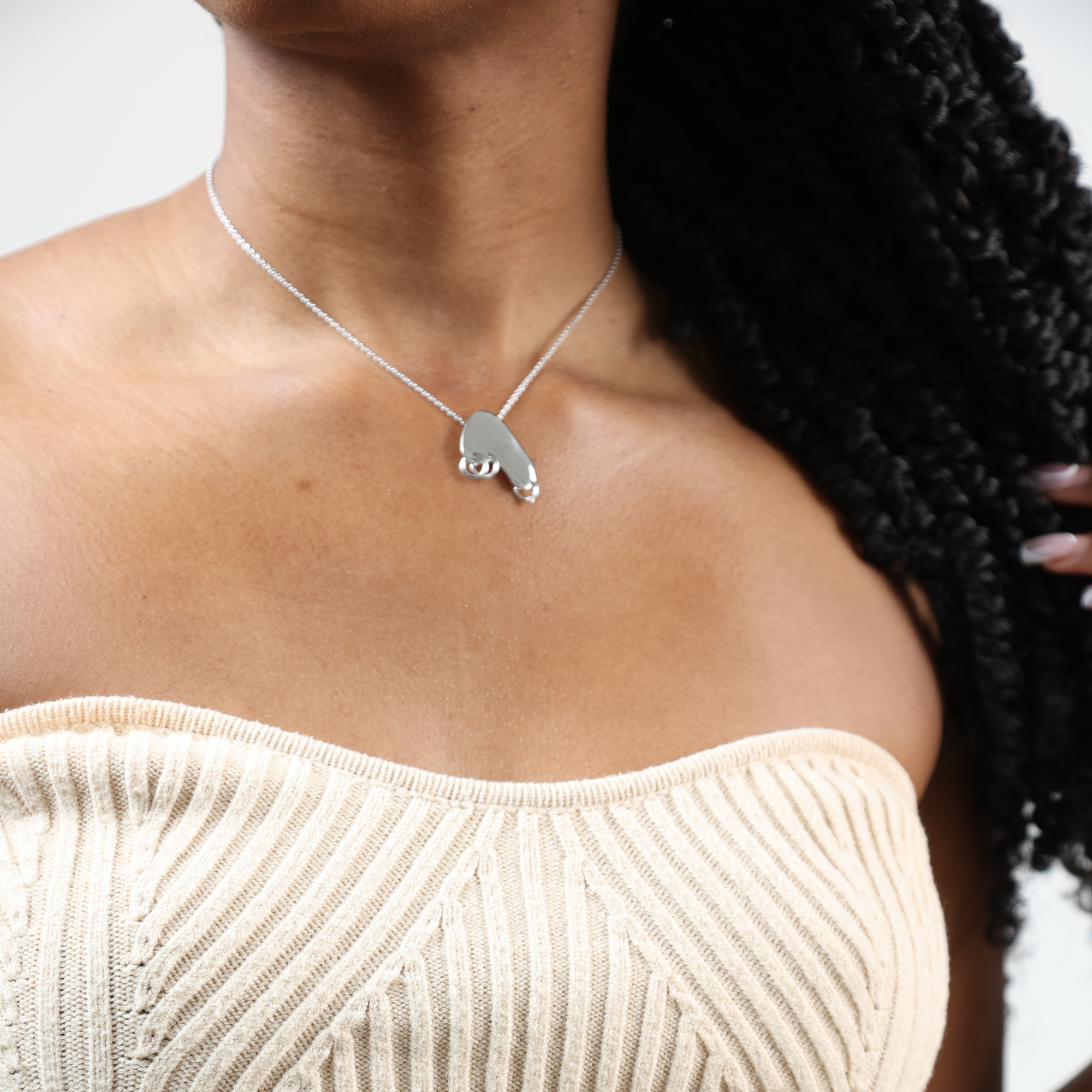 Silver Nudi Necklace (Not Handmade)