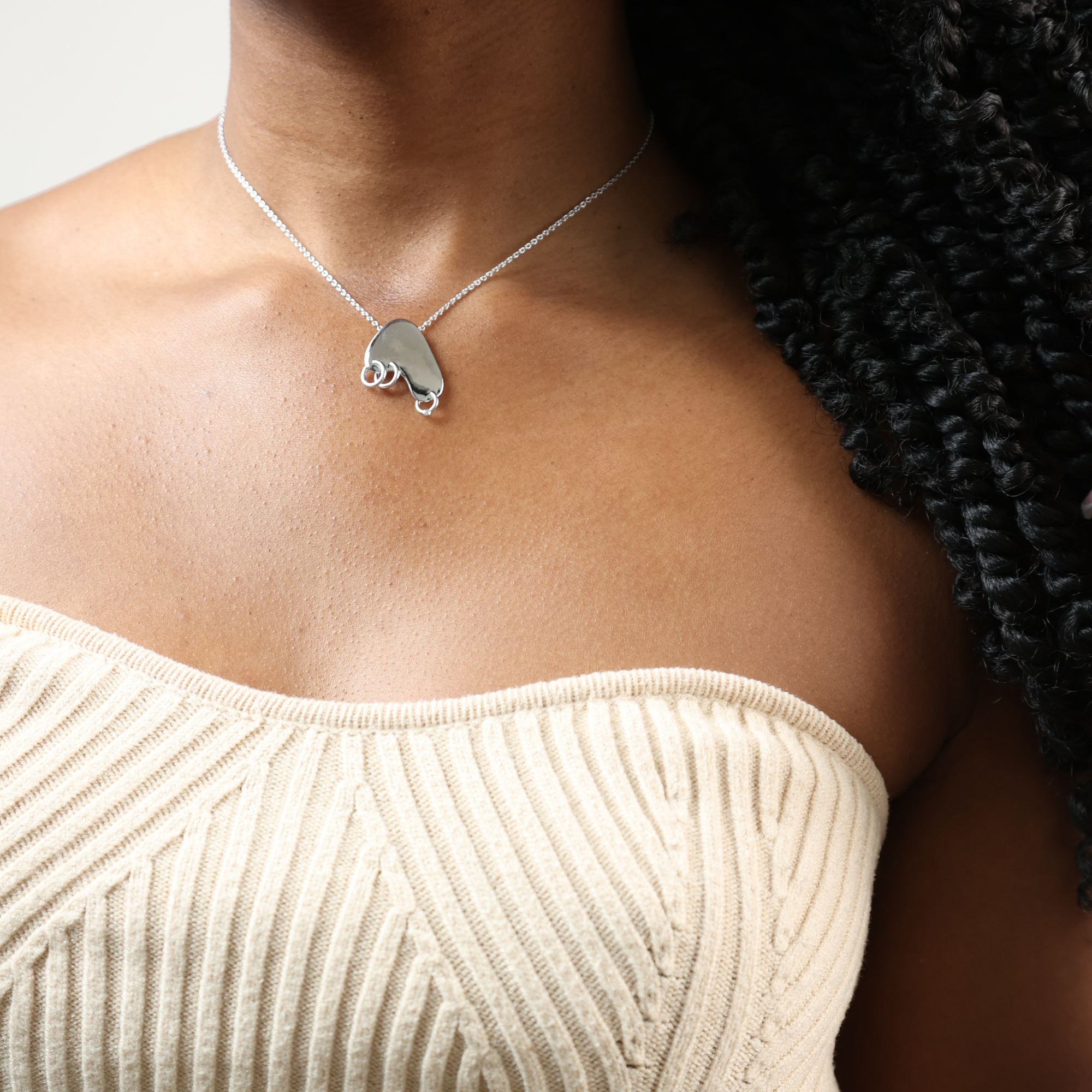Silver Nudi Necklace (Not Handmade)