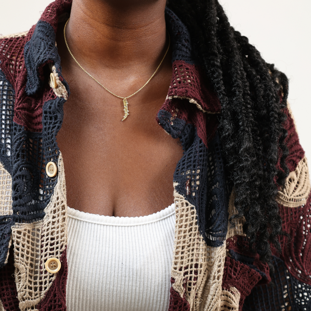 Gold Pollen Necklace (Not Handmade)