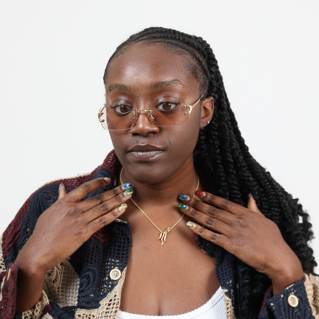 Gold Pollen Necklace (Not Handmade)