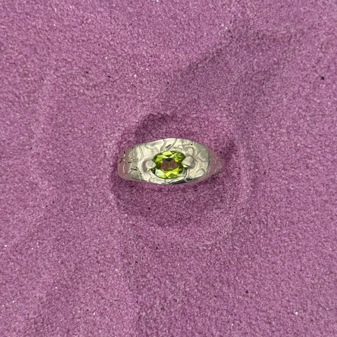 Carved, Whimsy Ring - Choose Your Gemstone