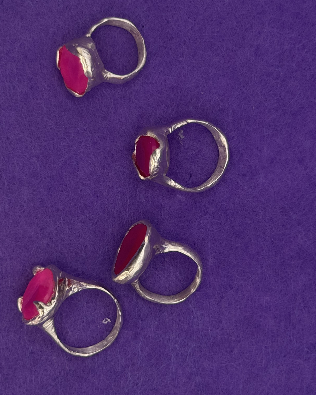 Hot Pink Lava - Pinky Rings
